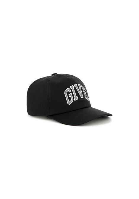 Cappello Da Baseball Nero Con Logo Ricamato Fronte e Retro GIVENCHY KIDS | H3066809B